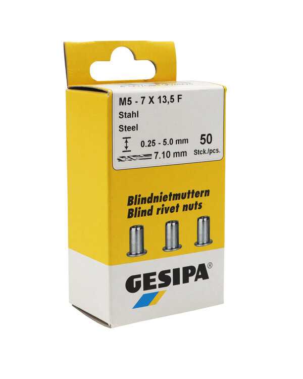 Mini-Pack blind rivet nuts | alu M4 x 6 x 13 mm - GESIPA